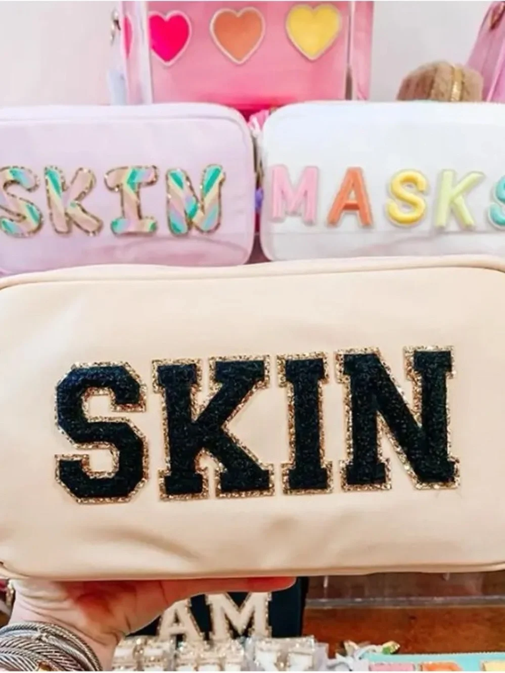 Personalized Kids Pink Travel Pouch with Name